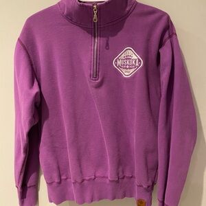 Purple Muskoka Half-Zip Sweatshirt